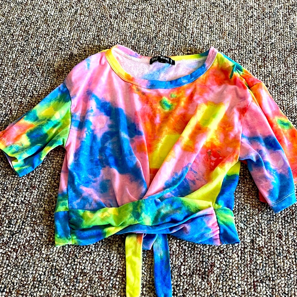 Tie dye crop top